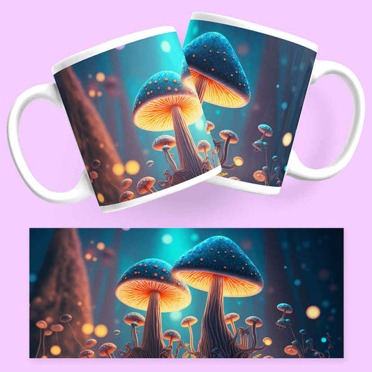 Moonlit Mushrooms Fairy Mug